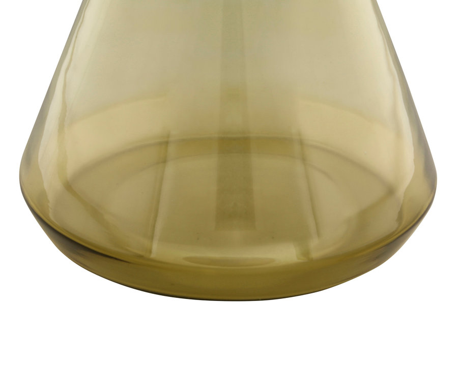 Nahaufnahme der Basis des Kayoom Beistelltisch »Roman« aus Glas.