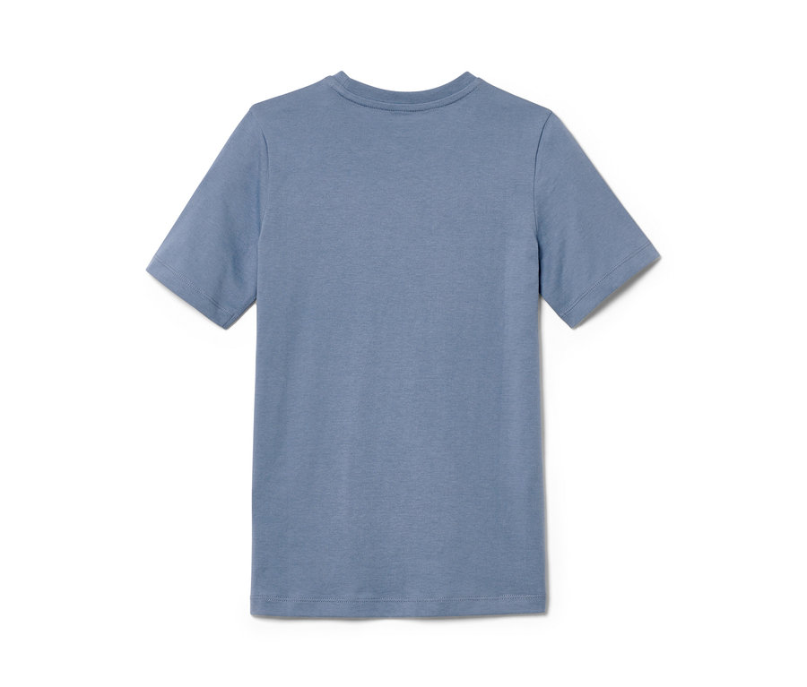Blaues Kinder-T-Shirt.