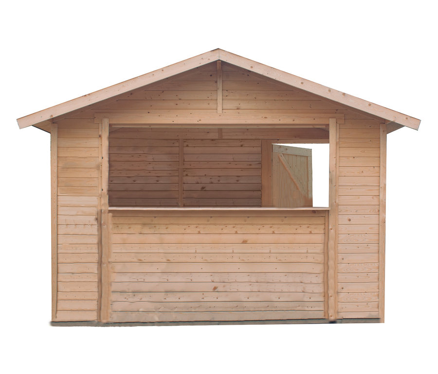 Karibu Poolhaus »Tiki Bar«, ca. 12,6 m³ aus Holz.