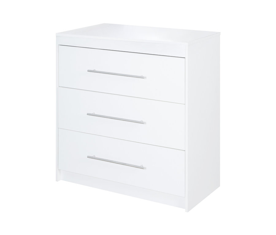 Weiße roba Wickelkommode »Maren« mit 3 Schubladen.