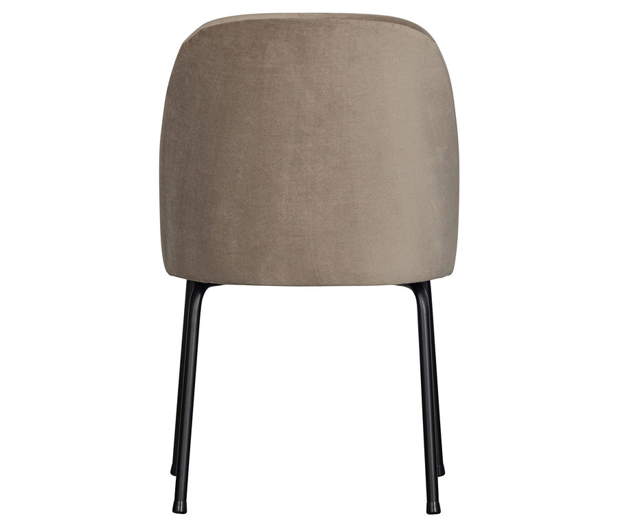 Rückansicht eines khaki BePureHome Esszimmerstuhls »Vogue« aus einem 2er-Set.