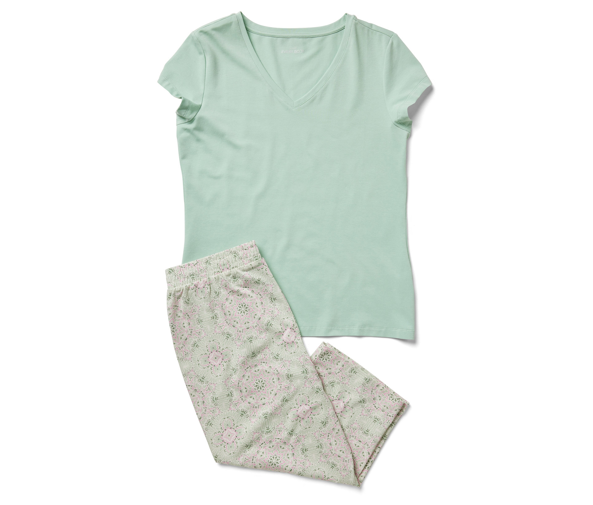Pyjama-Set - Damen - Gr. S - grün - grün