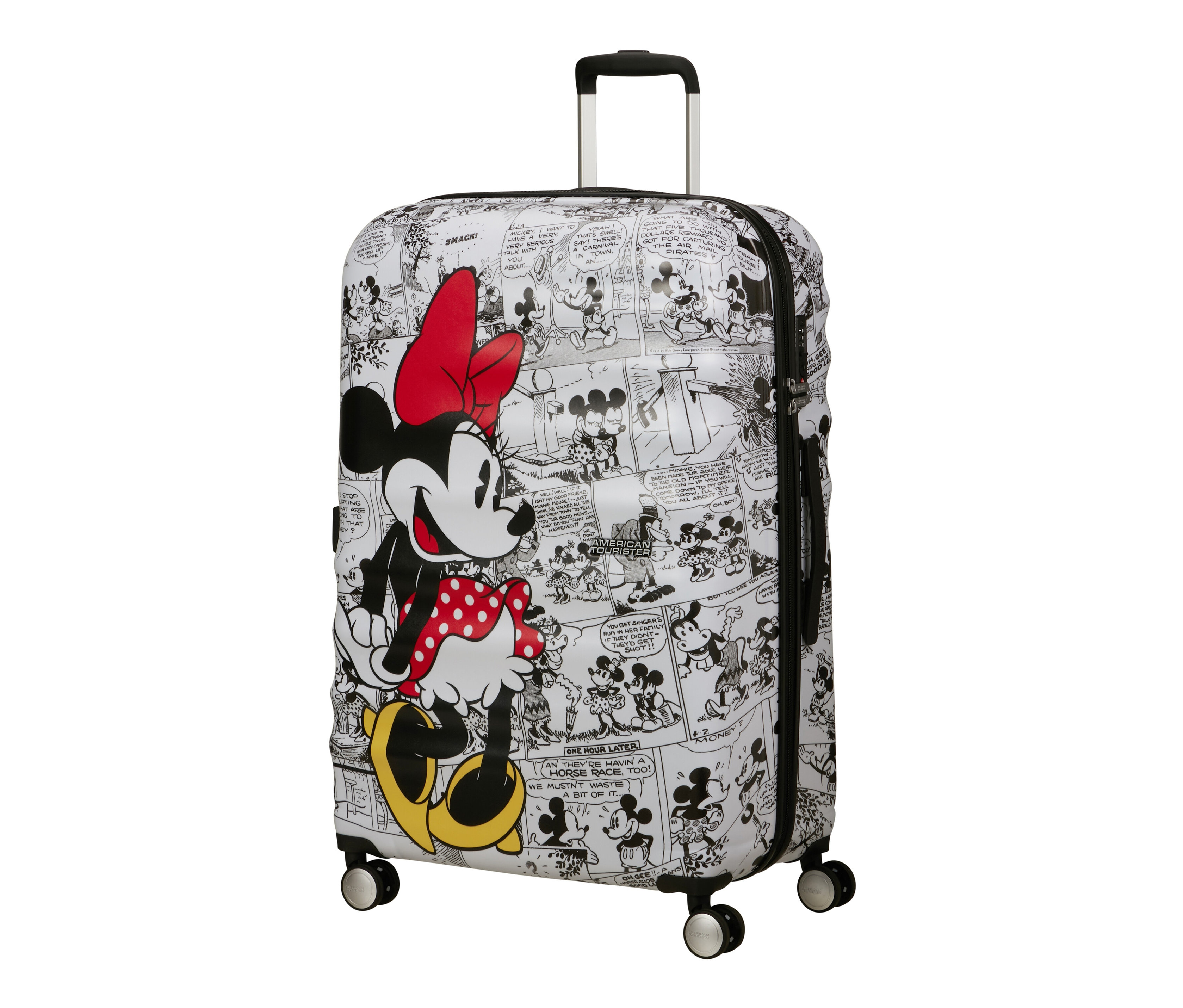 Großer American Tourister Wavebreaker »Minnie Mouse« Koffer mit Comicmuster.