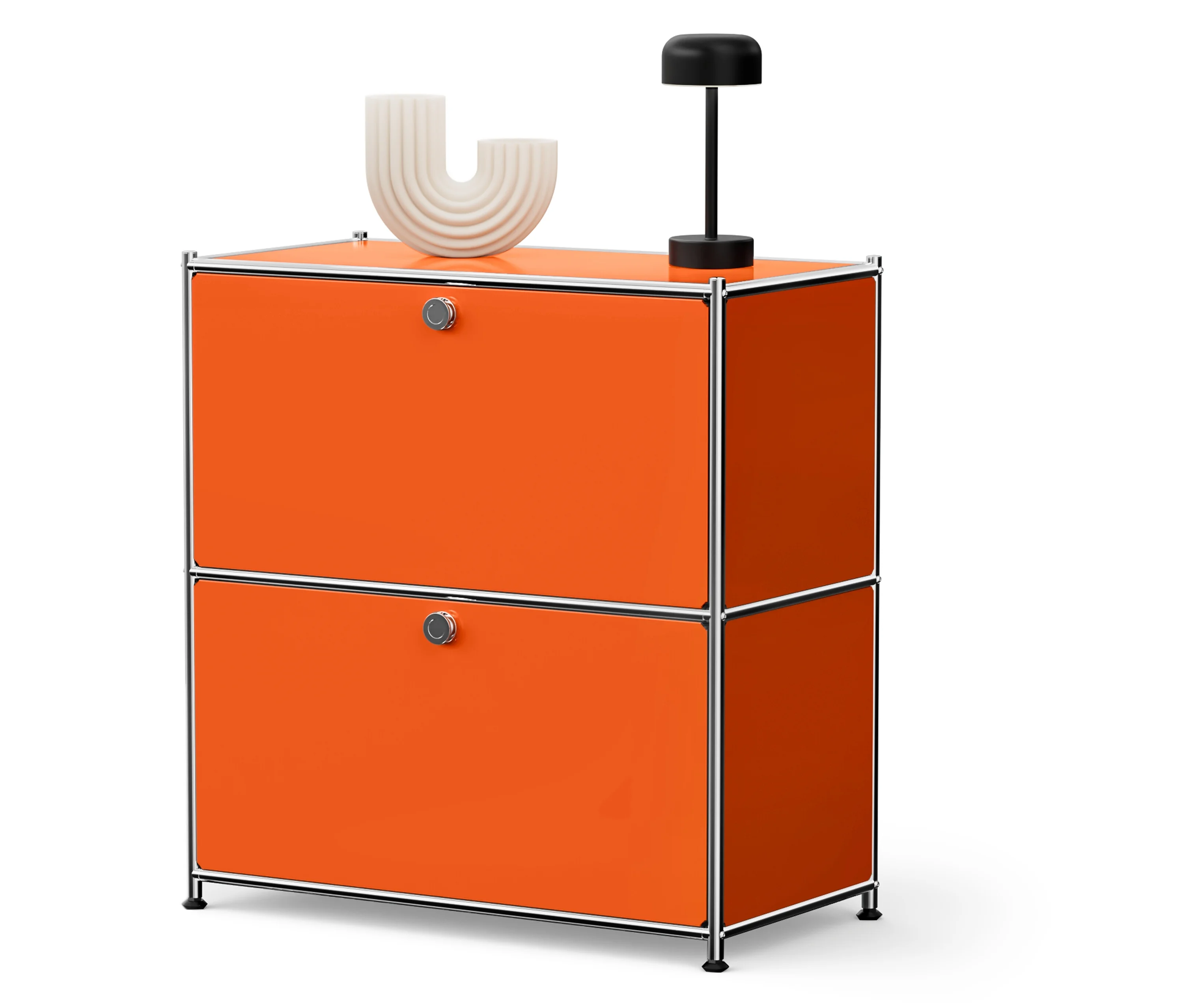 Tchibo - Sideboard Metall »Cn3« mit 2 Klappenfächern - 77x40x82,5cm - orange - Stahl / Aluminium / Kunststoff. Tchibo - Sideboard Metall »Cn3« mit 2 Klappenfächern - 77x40x82,5cm - orange - Stahl / Aluminium / Kunststoff <![C 60,5cm günstig Kaufen-Tchibo - Sideboard Metall »Cn3« mit 2 Klappenfächern - 77x40x82,5cm - orange - Stahl / Aluminium / Kunststoff. Tchibo - Sideboard Metall »Cn3« mit 2 Klappenfächern - 77x40x82,5cm - orange - Stahl / Aluminium / Kunststoff <![C