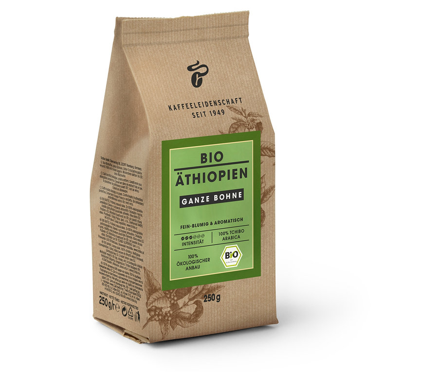 Packung Bio Äthiopien - 2x 250 g Ganze Bohne.