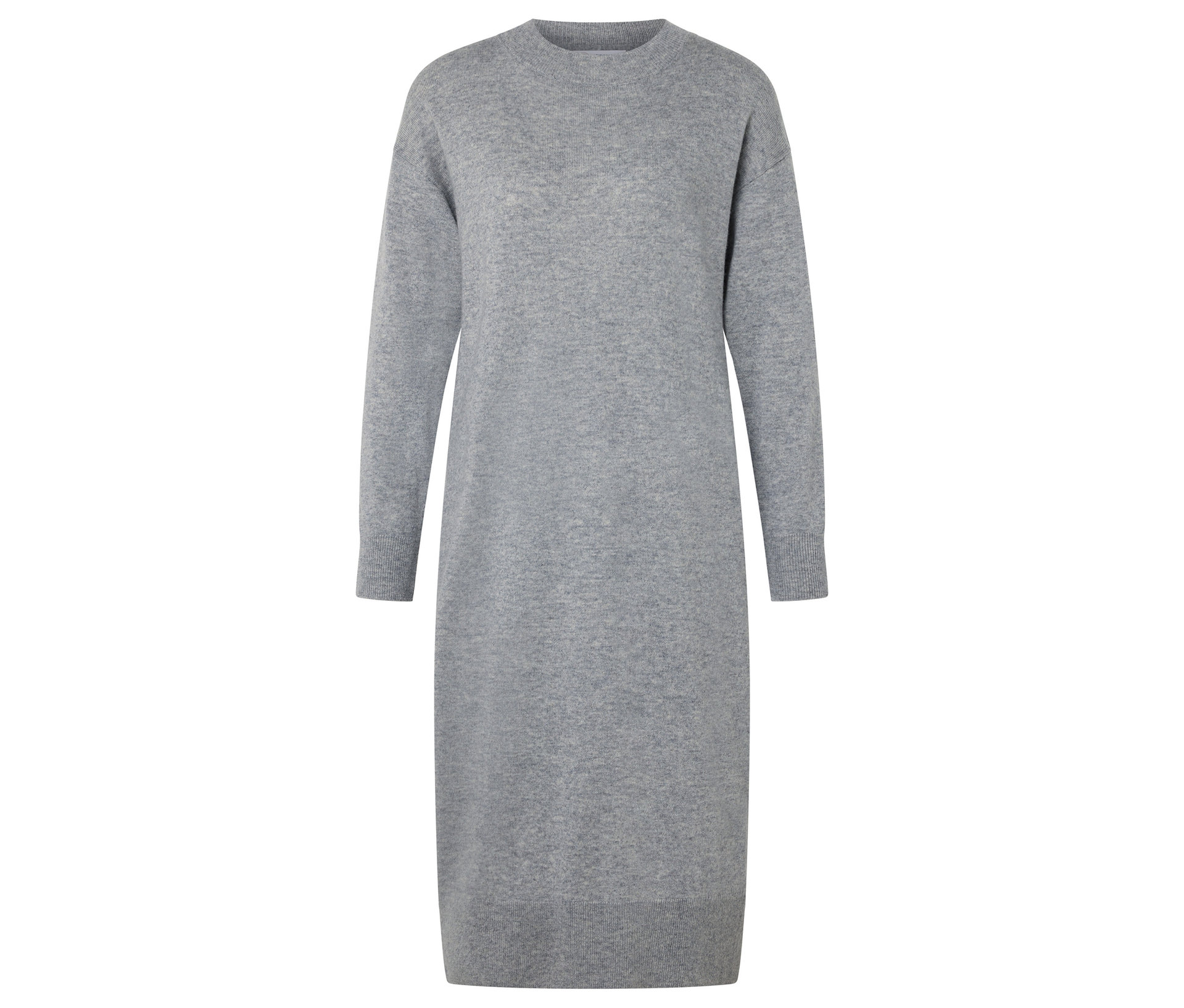 Strickkleid mit Cashmere - Damen - Gr. XL - grau - grau