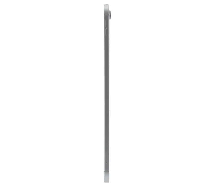 Seitenansicht eines silbernen Tablets. Zu sehen ist das Apple iPad 10,9" WiFi 5G 64GB 10Gen (2022).
