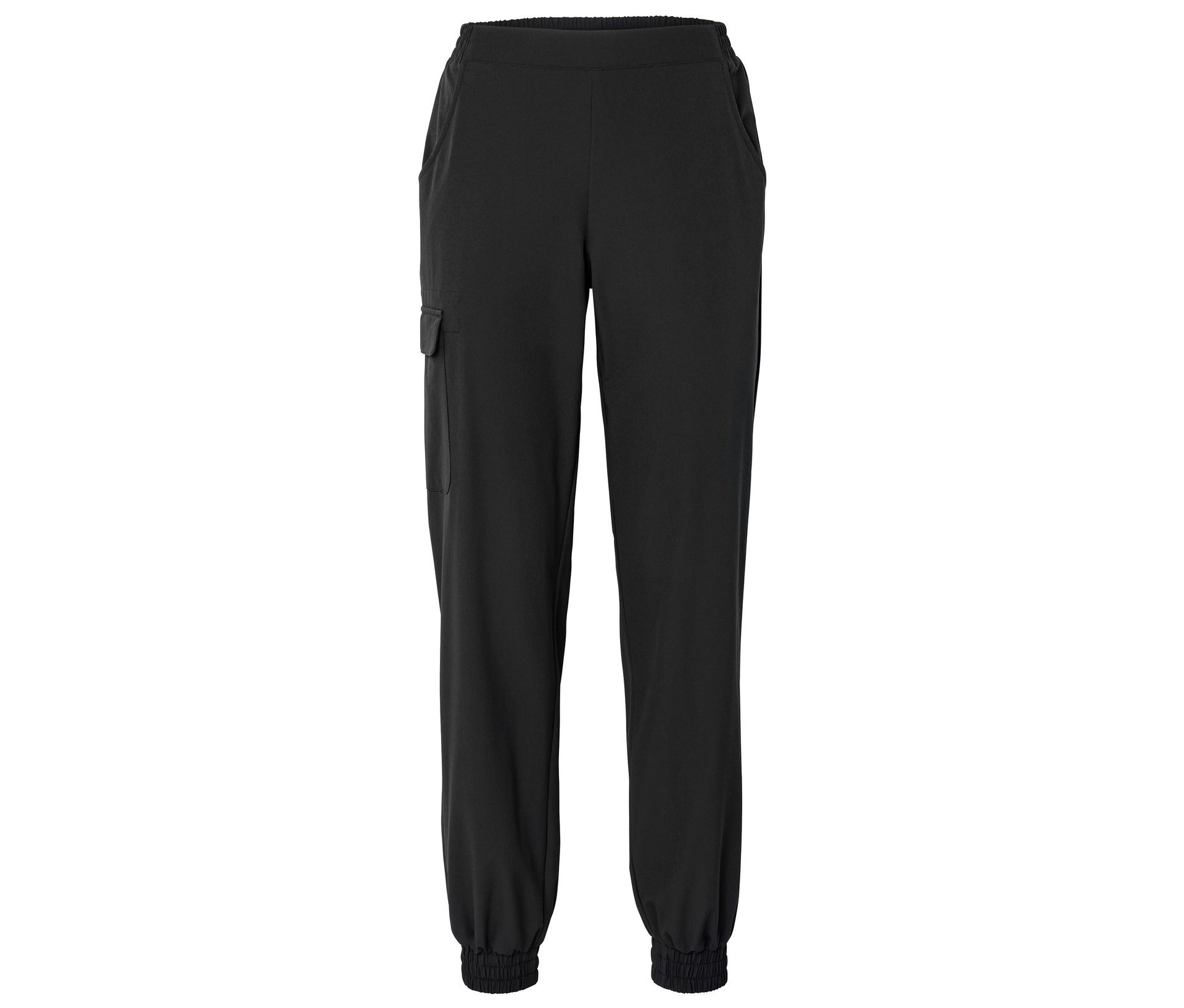 Softshell-Joggpants - Damen - Gr. 38 - schwarz - schwarz