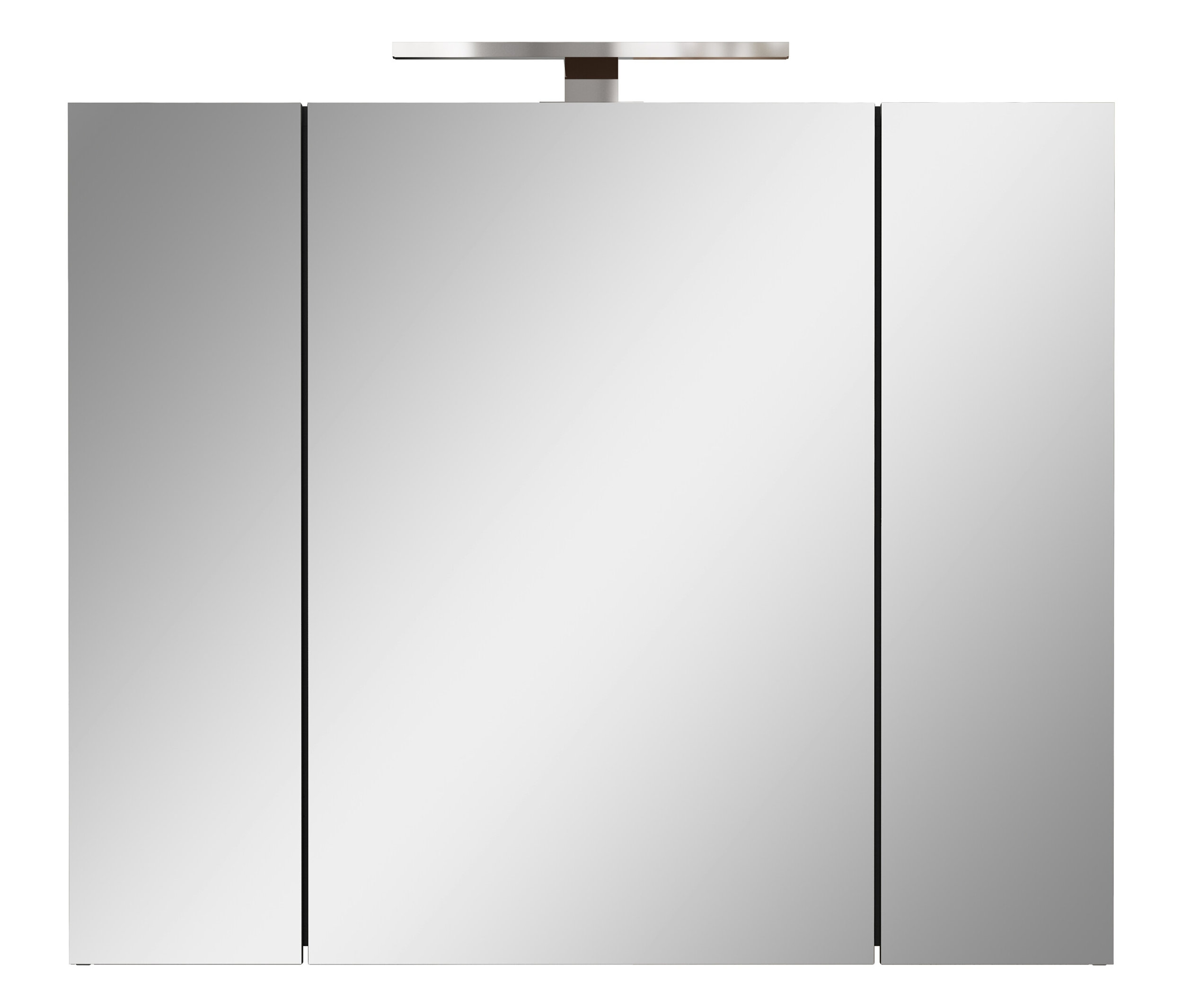 Tchibo - Spiegelschrank - 80x19x66cm - grau - Holz / Glas / Glas