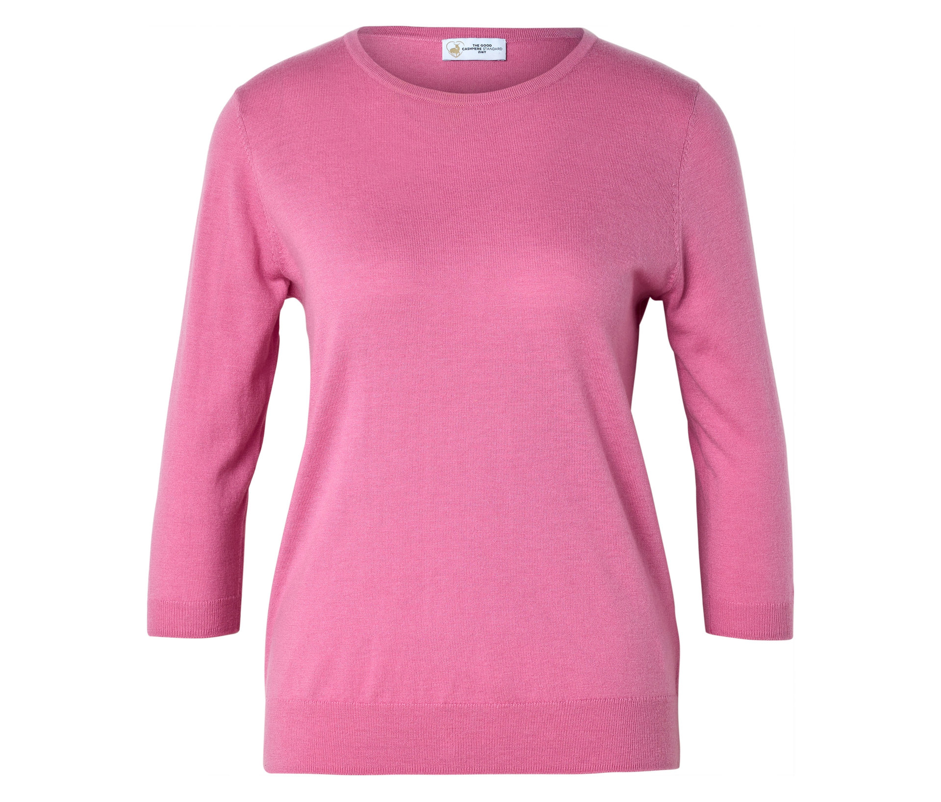 Feinstrickpullover mit Seide - Damen - Gr. L - rosa - rosa