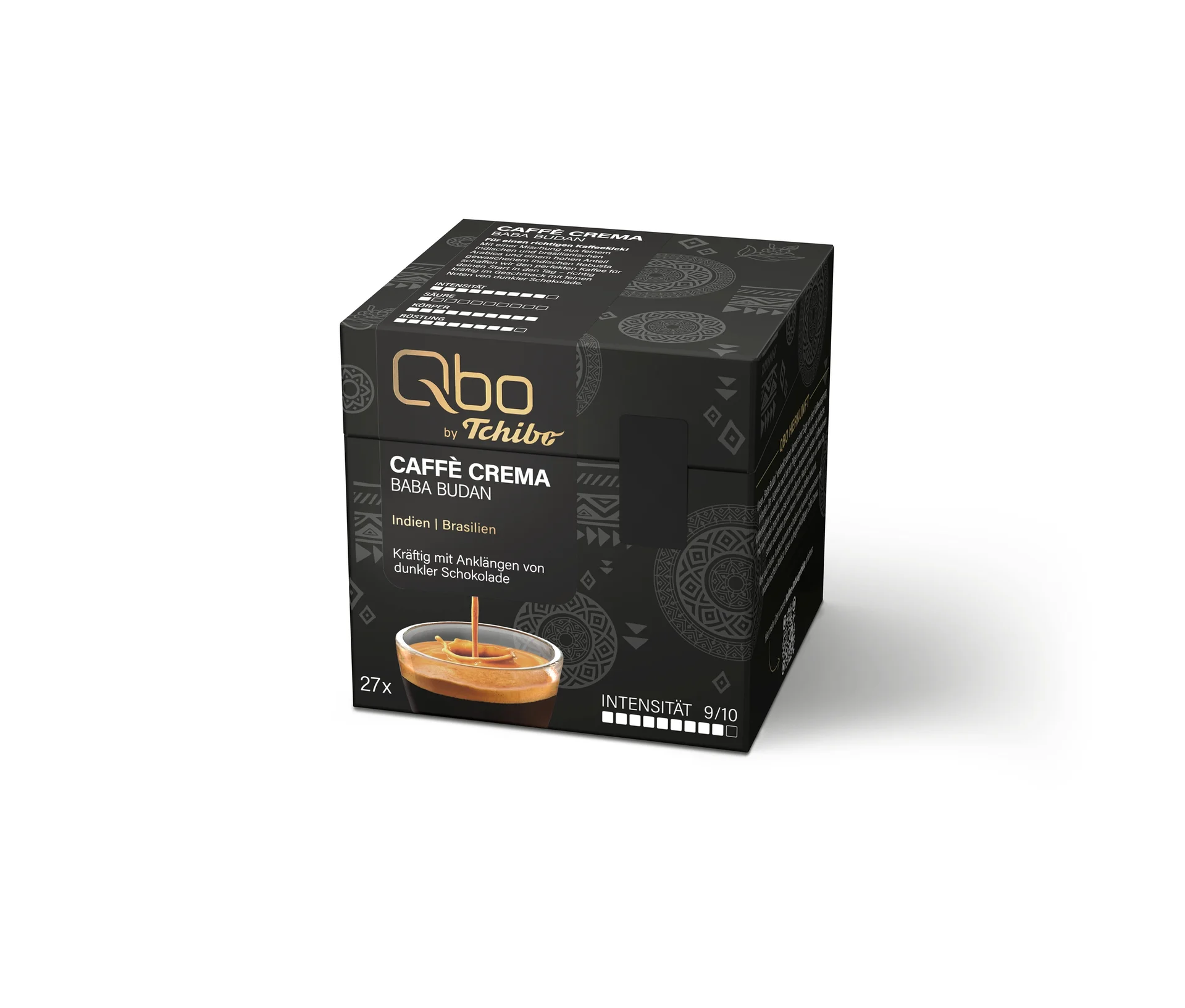 Qbo Caffè Baba Budan - 27 Kapseln - Intensität: 9/10