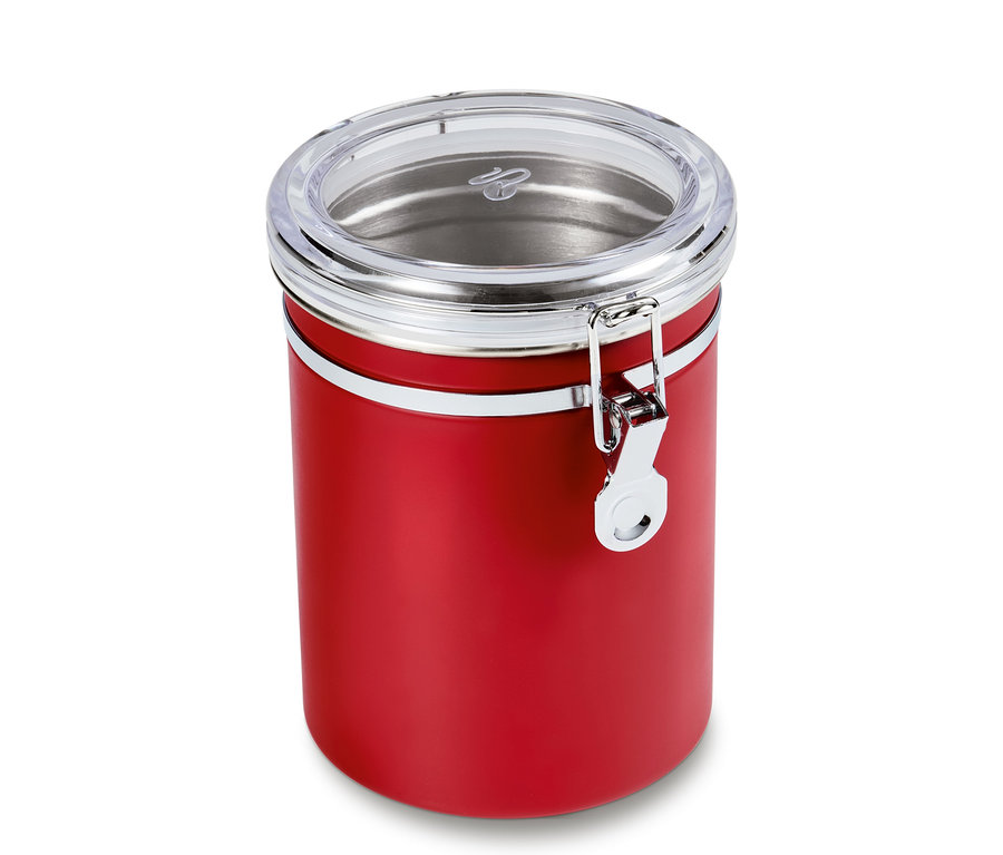 Eine rote Aromadose.