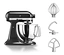 Schwarze KitchenAid Küchenmaschine Artisan 5KSM125 inklusive Zubehör.