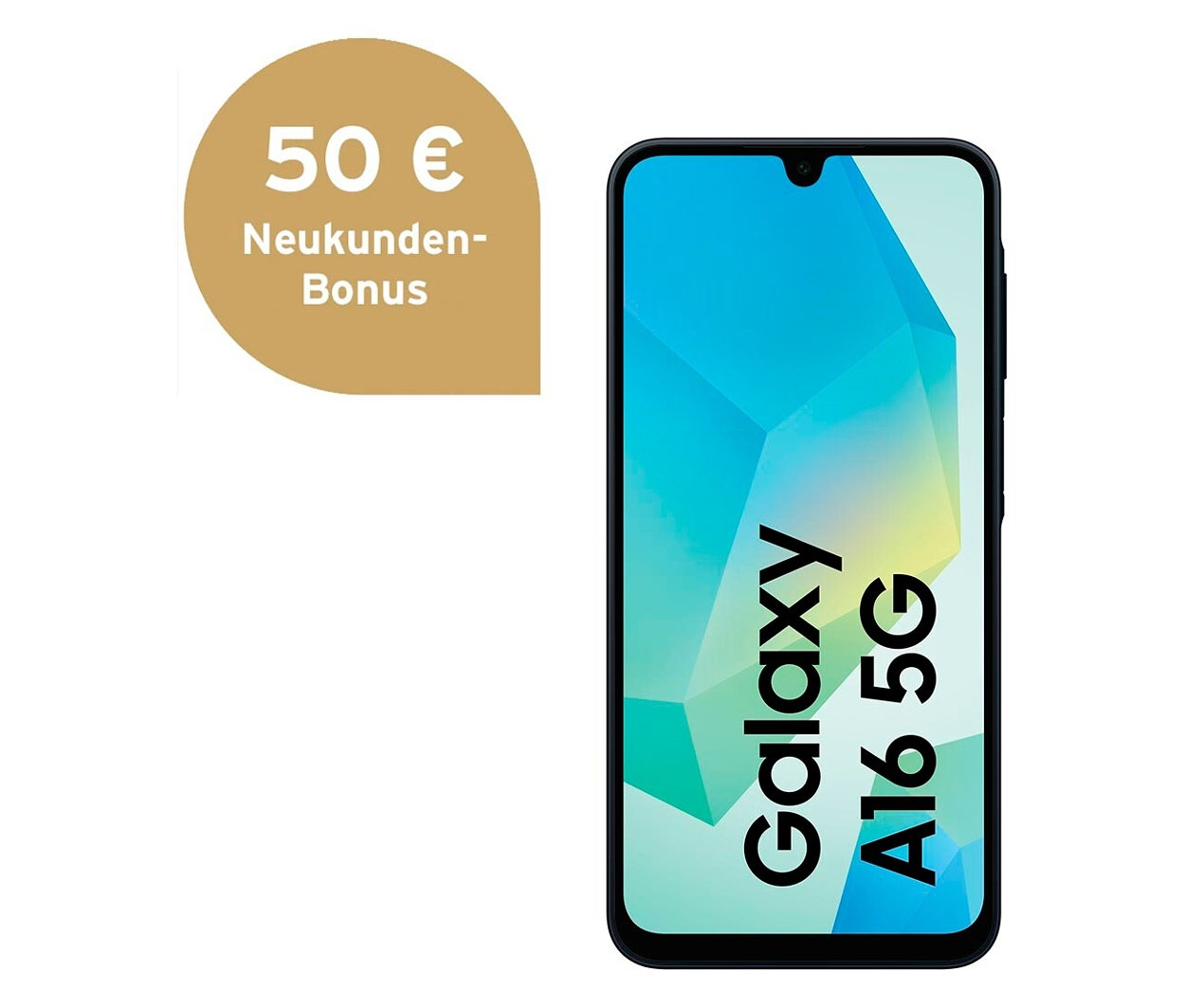 Samsung Galaxy A16 5G 128GB in blau schwarz.