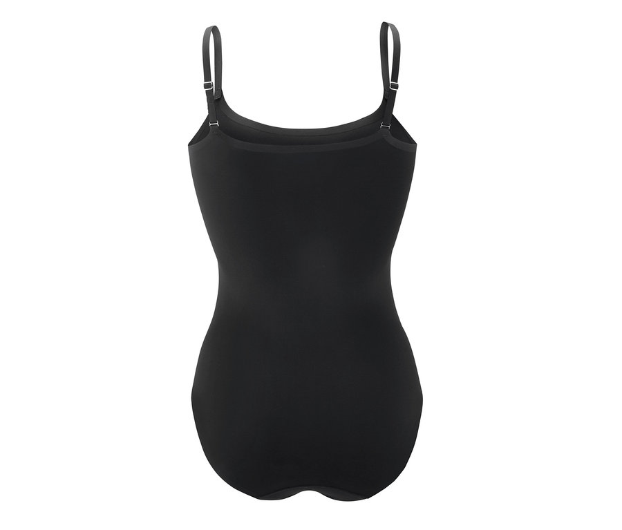 Schwarzer Komfort-Soft-Body mit Trägern.