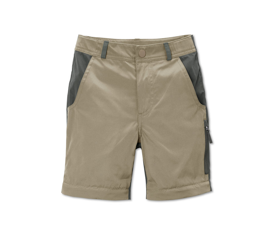 Khakifarbene 2-in-1-Funktionshose.