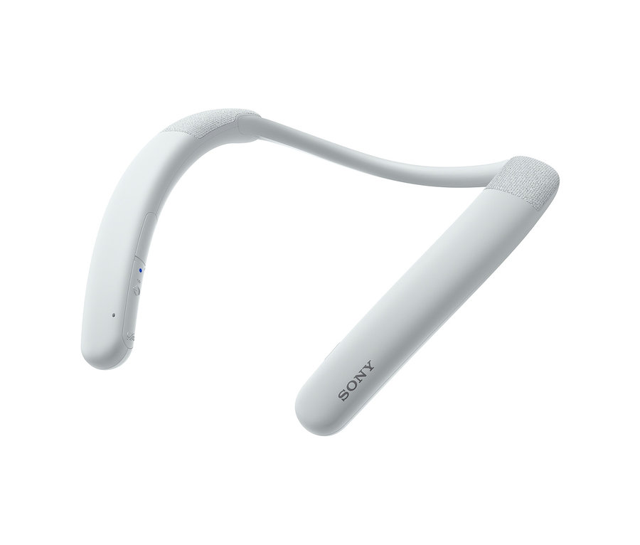 Weißer Sony Bluetooth-Nackenbügel-Lautsprecher SRS NB10.