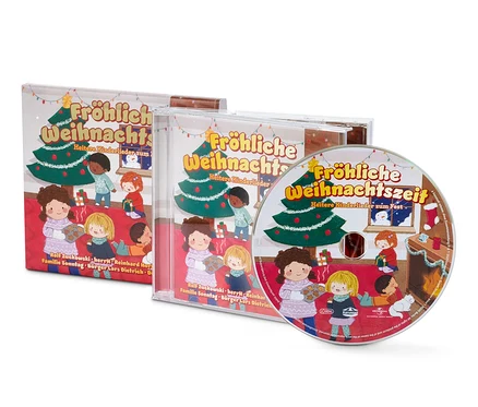 CD »Fröhliche Weihnachtszeit!« Hüllen und CD mit Weihnachtsmotiv.