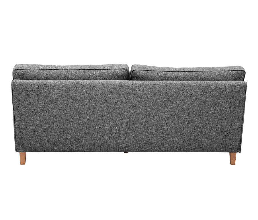 Detailansicht des anthrazitfarbenen 3-Sitzer-Sofas »Penny« von Max Winzer®.