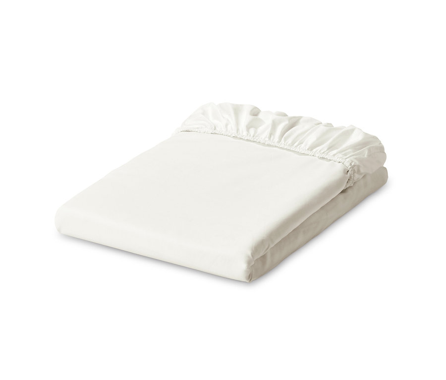 Gefaltetes Jersey-Spannbettlaken.