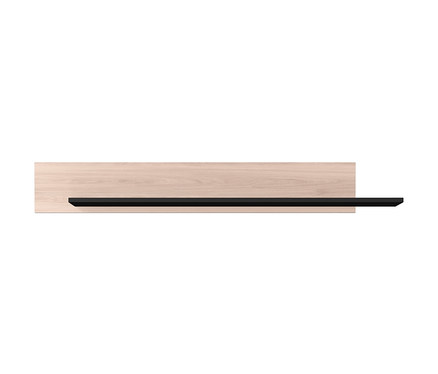 Schwarzes Wandboard »Cantoria« an einer Holzwand.