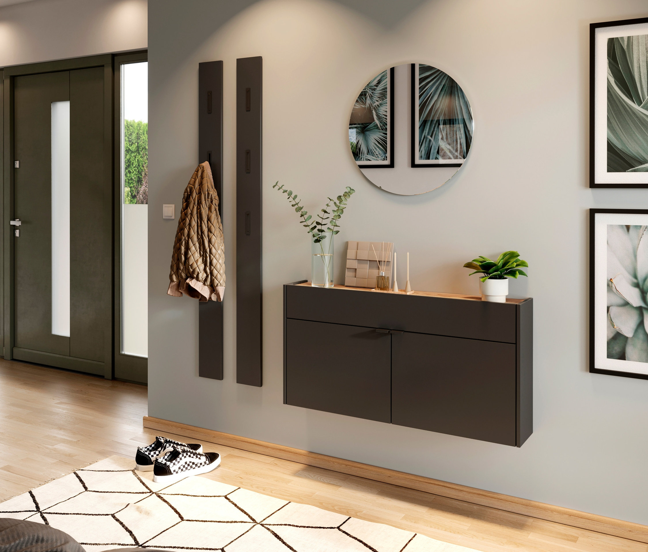 Thumbnail - Tchibo - Mehrzweckschrank »Ameca« breit - 110x22x57cm - schwarz - Holz