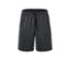 Anthrazitfarbene Sportshorts mit Kordelzug.