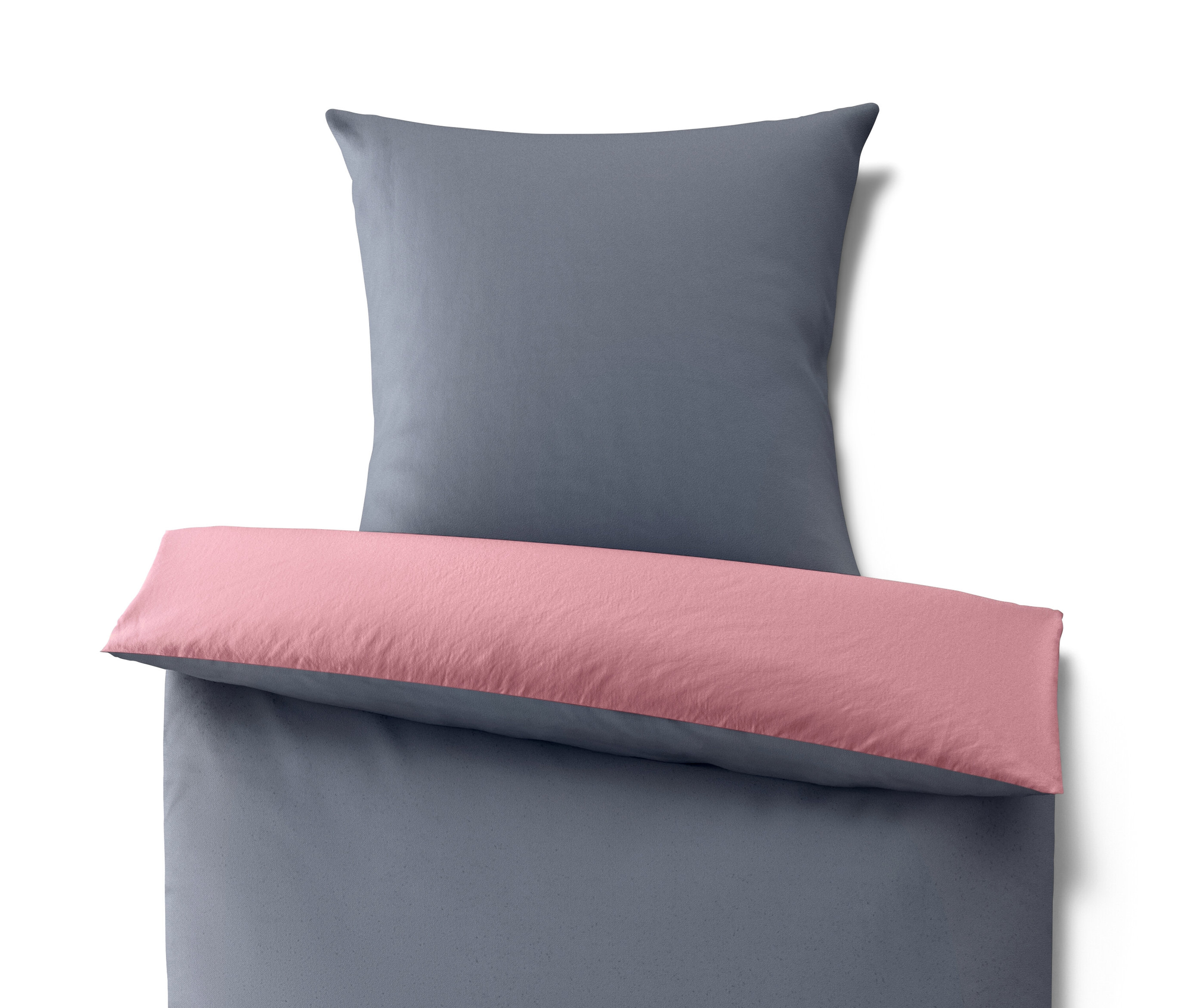 Microfaser-Flanell-Bettwäsche - blau - blau