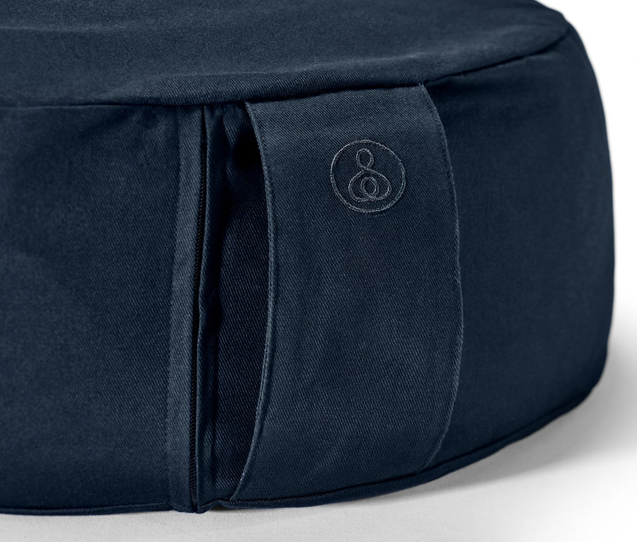 Detailaufnahme eines Meditationskissens.