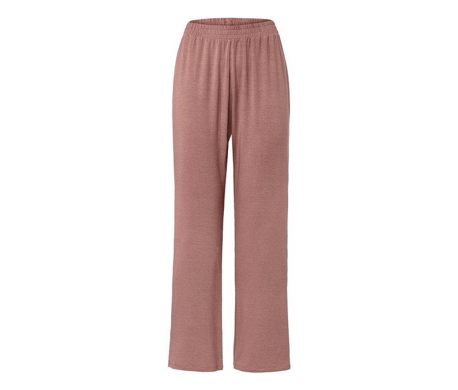 Rosa, locker sitzende Loungewear-Hausanzug-Hose mit elastischem Bund.