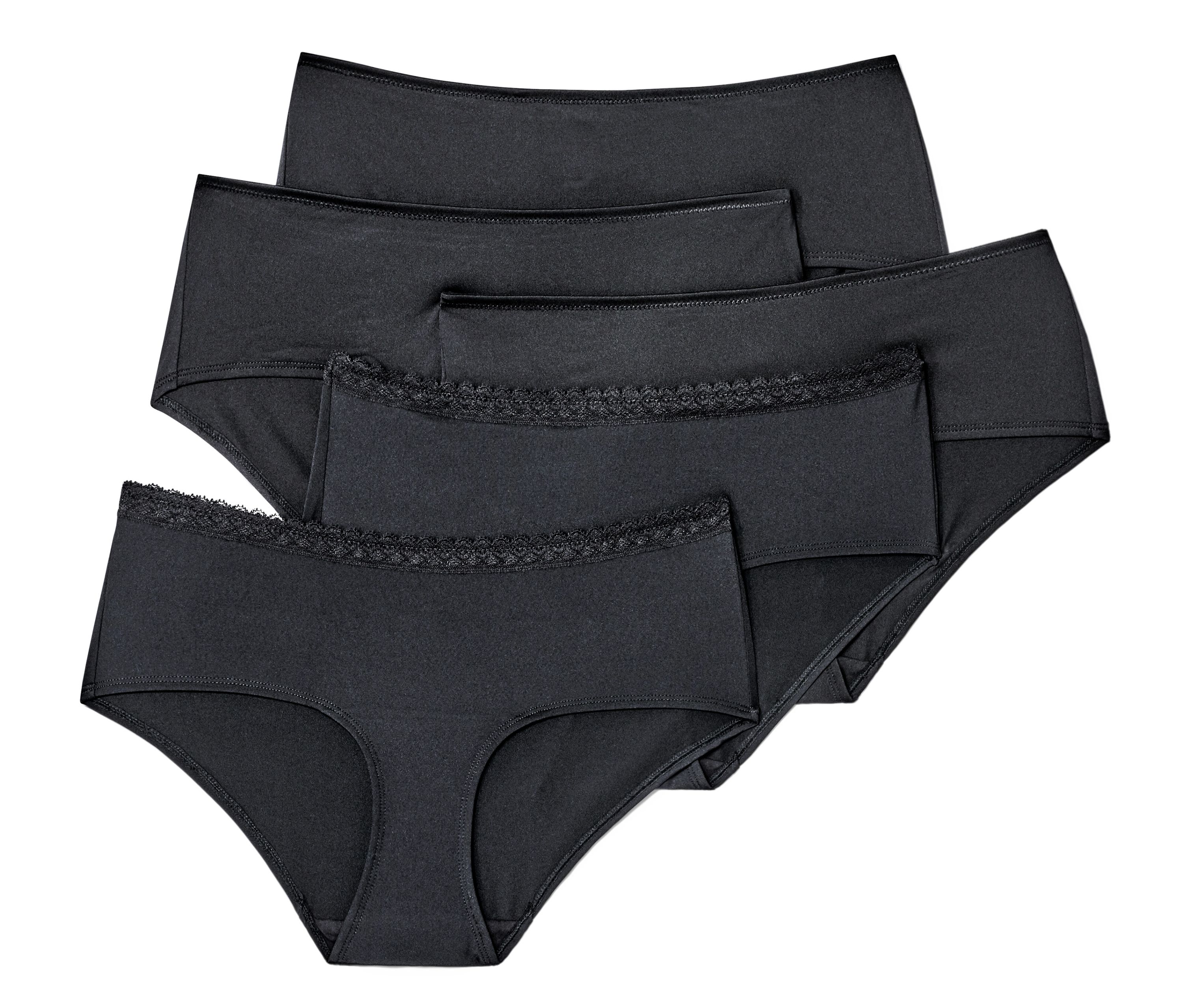 Tchibo - 5 Pantys - Damen - Gr. L - schwarz