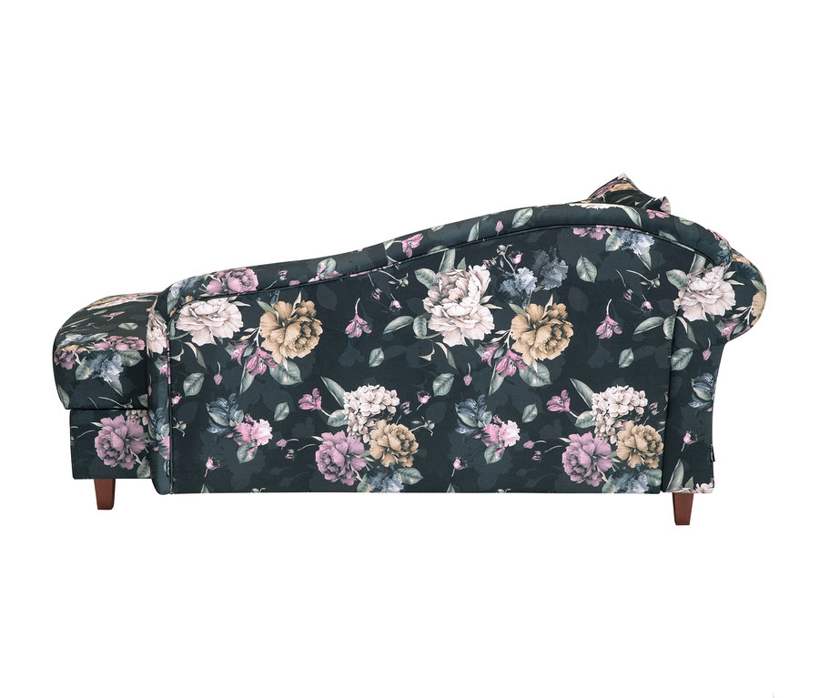 Blumige Recamiere "Evelyn", links.