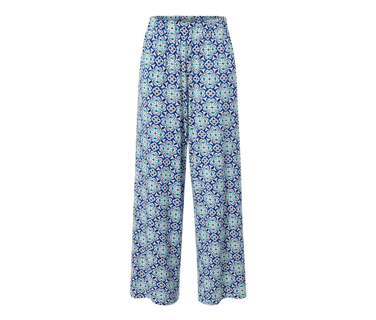 Palazzohose mit Alloverprint.