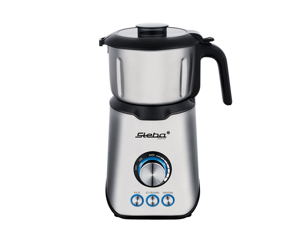 Silberner Steba Standmixer »MX 4 Plus« mit schwarzen Details.