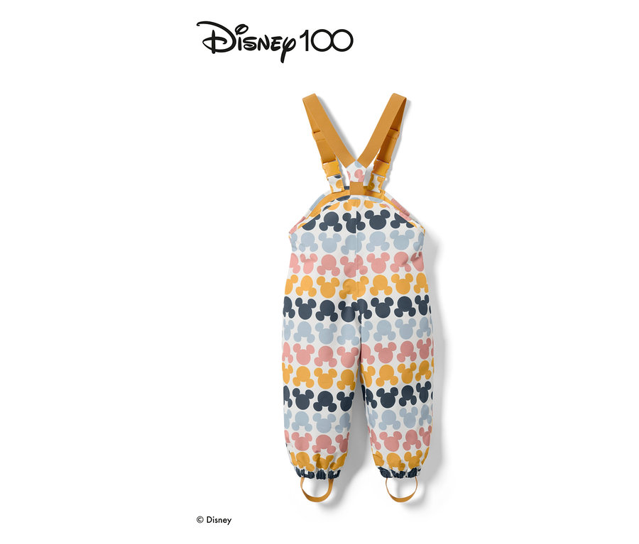 Mehrfarbige Kleinkind-Thermo-Regenhose »Micky« mit Mickey Mouse Muster.
