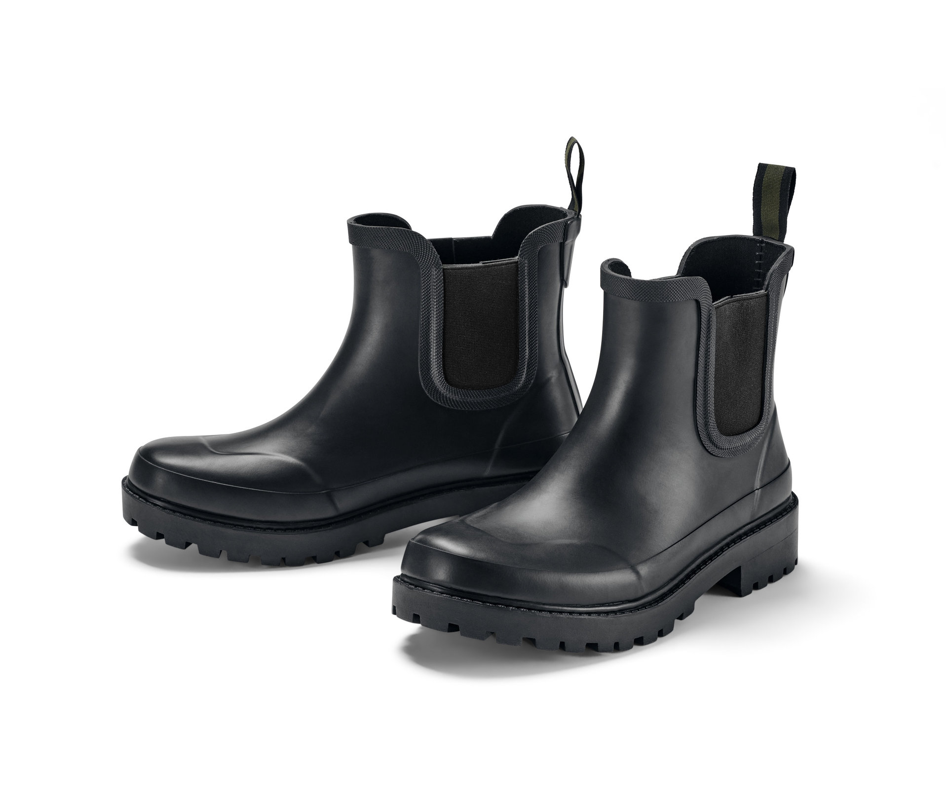Regenstiefeletten - Damen - Gr. 38 - schwarz - schwarz