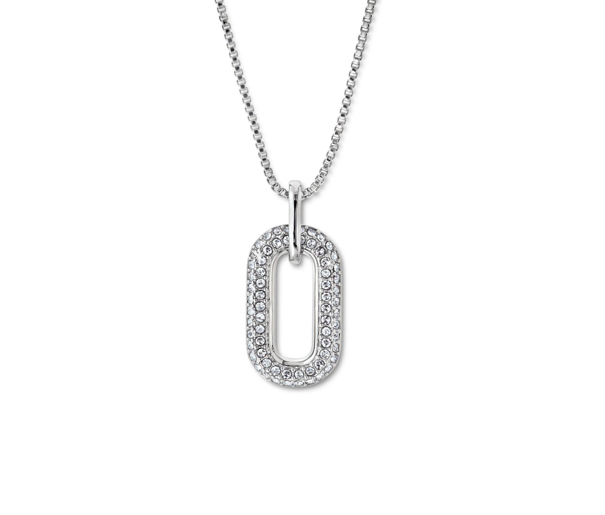 Tchibo - Kette Iconic Anhänger mit Kristallen - silber