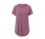 Mauvefarbenes Longshirt.