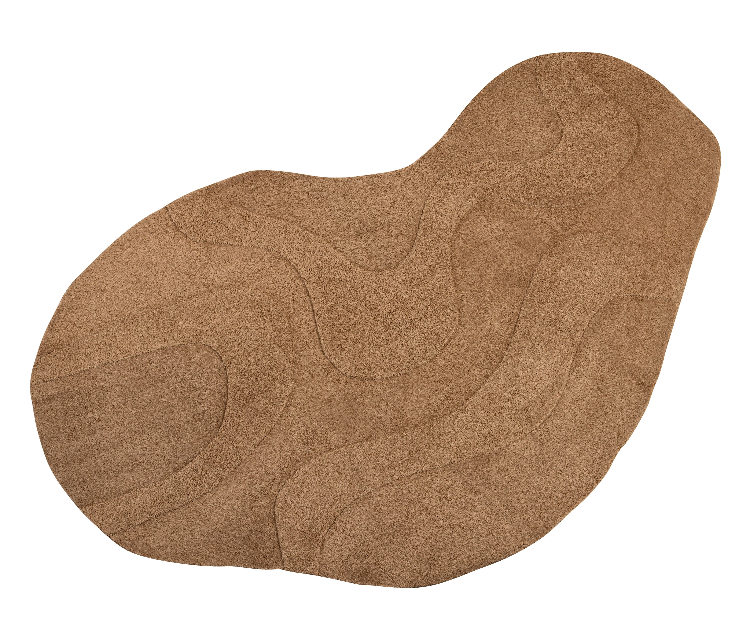 Tchibo - Woood Teppich »Alya« organisch - hellbraun