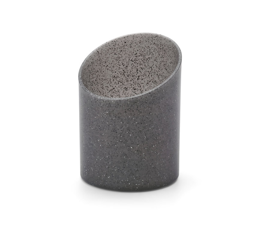 Utensilienständer in Granitoptik.