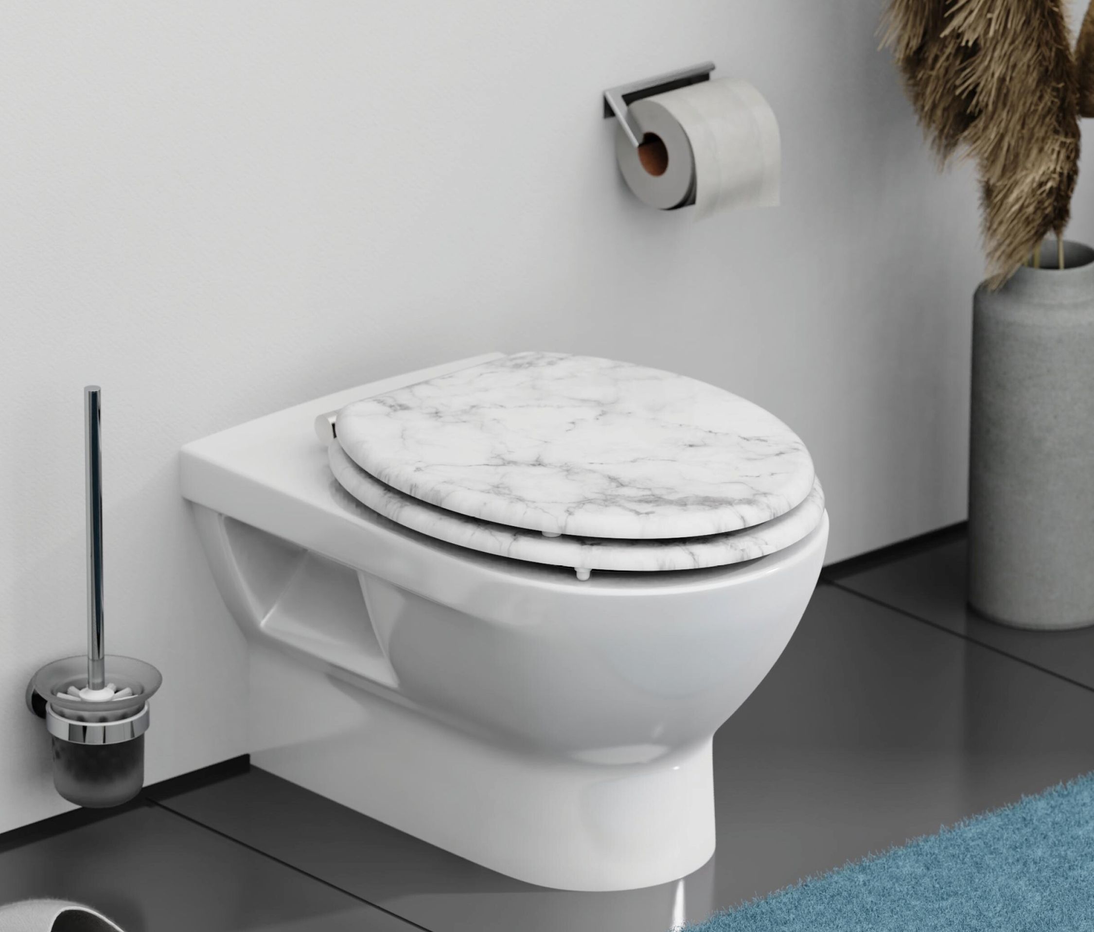 Thumbnail - Tchibo - MDF WC-Sitz Marmor - weiß