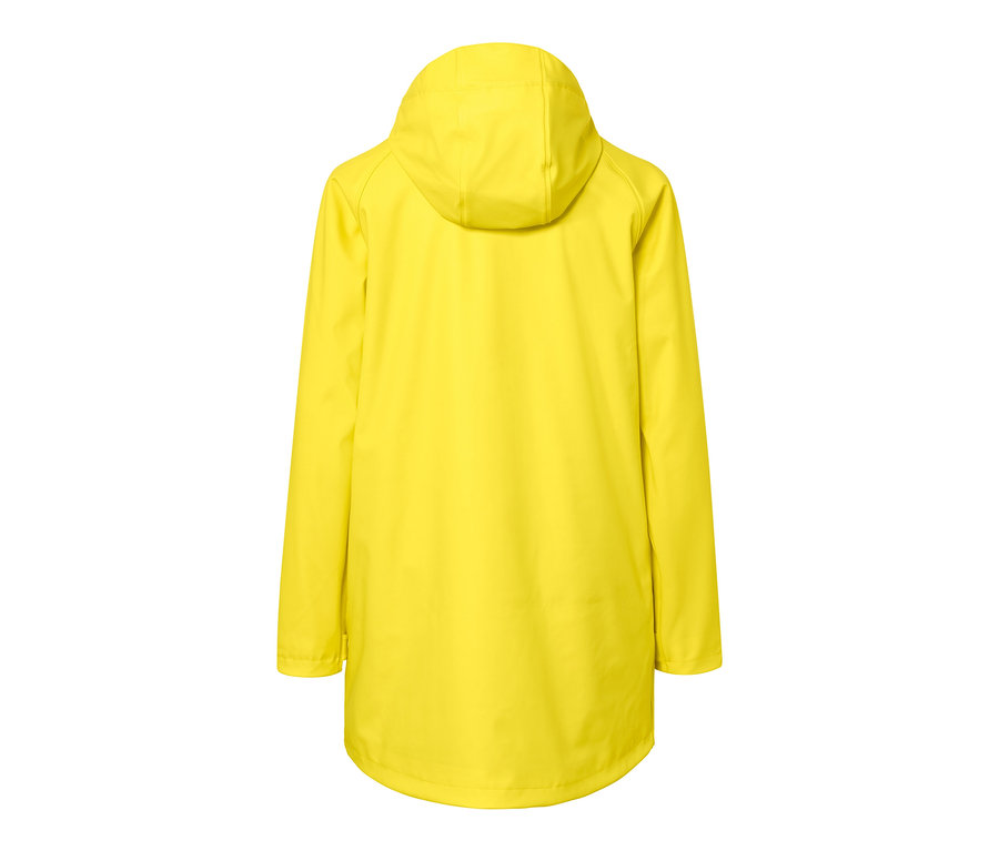 Gelber Regenparka »Friesennerz« von hinten.