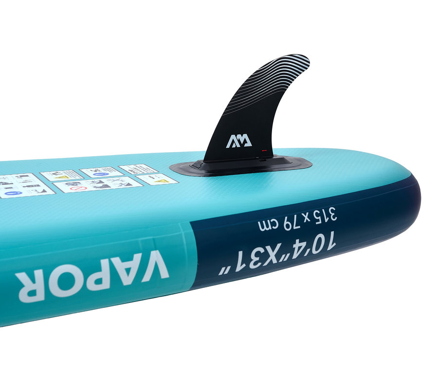 Detailaufnahme eines Aqua Marina SUP Boards »Vapor« 10’4″ mit Finne.