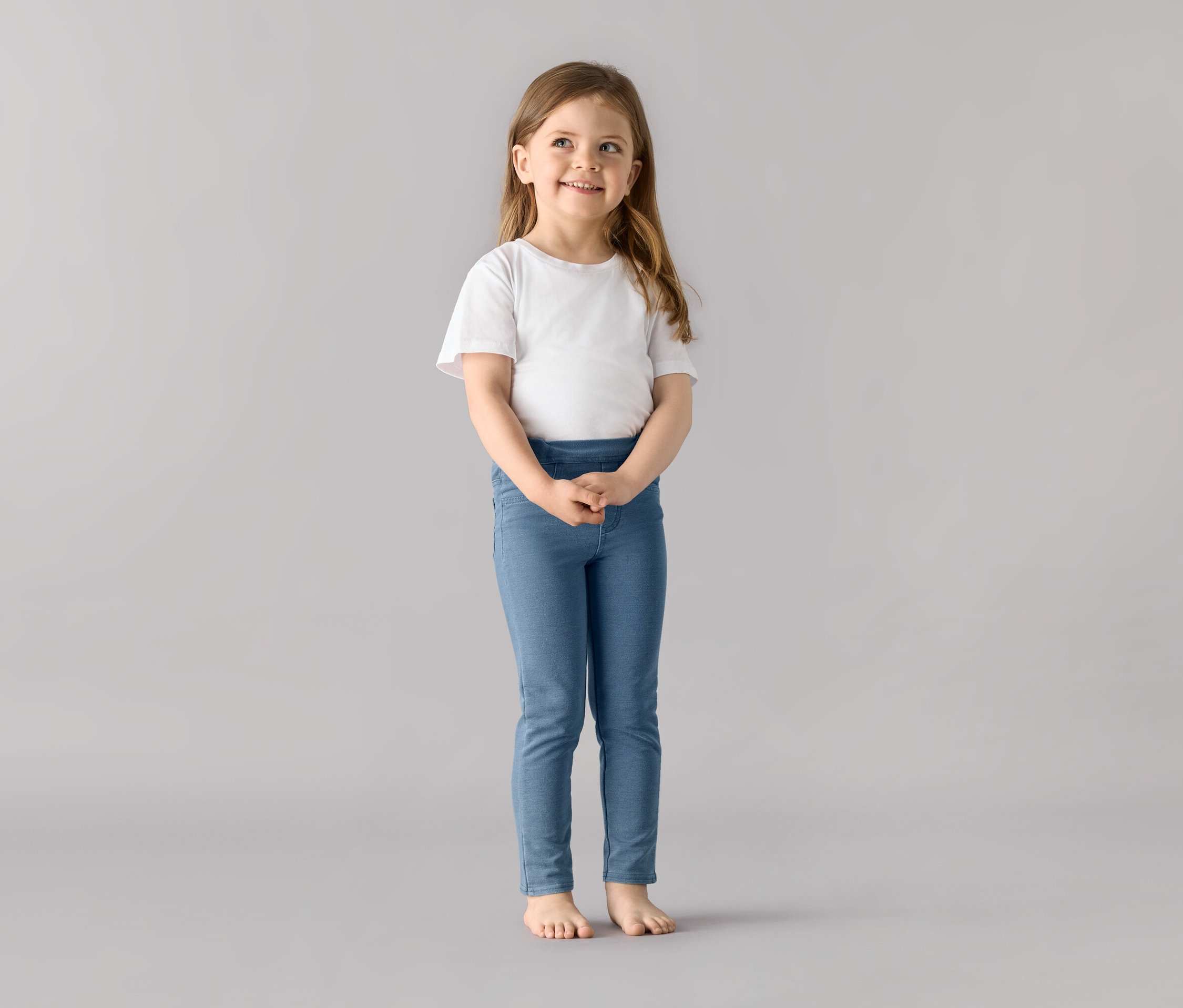 Thumbnail - Tchibo - 2 Kinder-Jeggings ‒ Fit »Mia« - Baby - Gr. 74/80 - dunkelblau