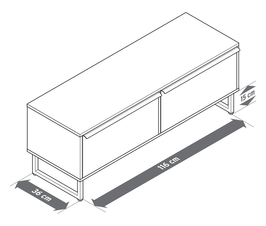 Die Sitzbank »LEEG« mit 2 Schubladen ist abgebildet.
