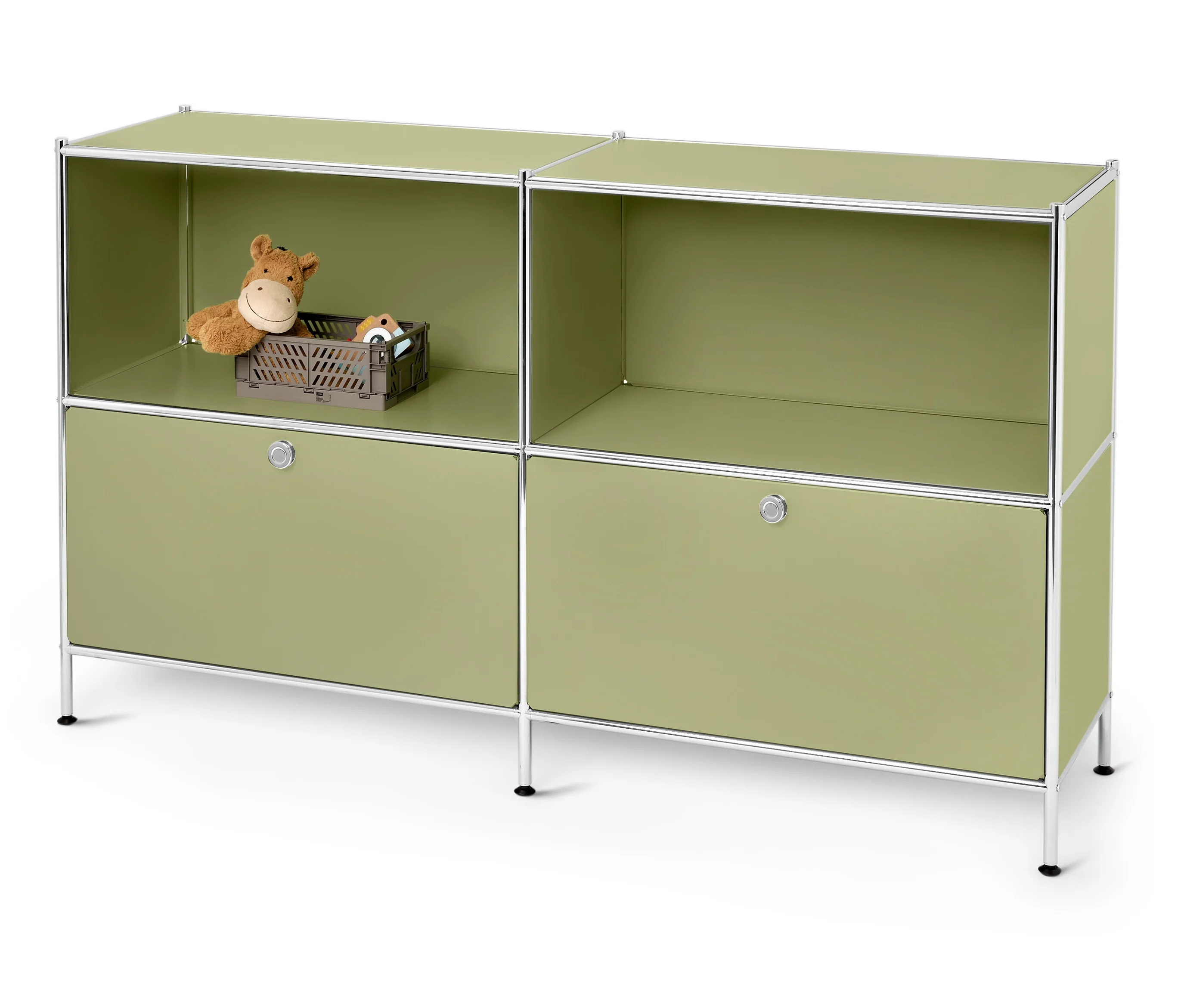 Tchibo - Sideboard Metall »Cn3 Kids« mit 2 Schubladen - 152x40x89,5cm - chrom -