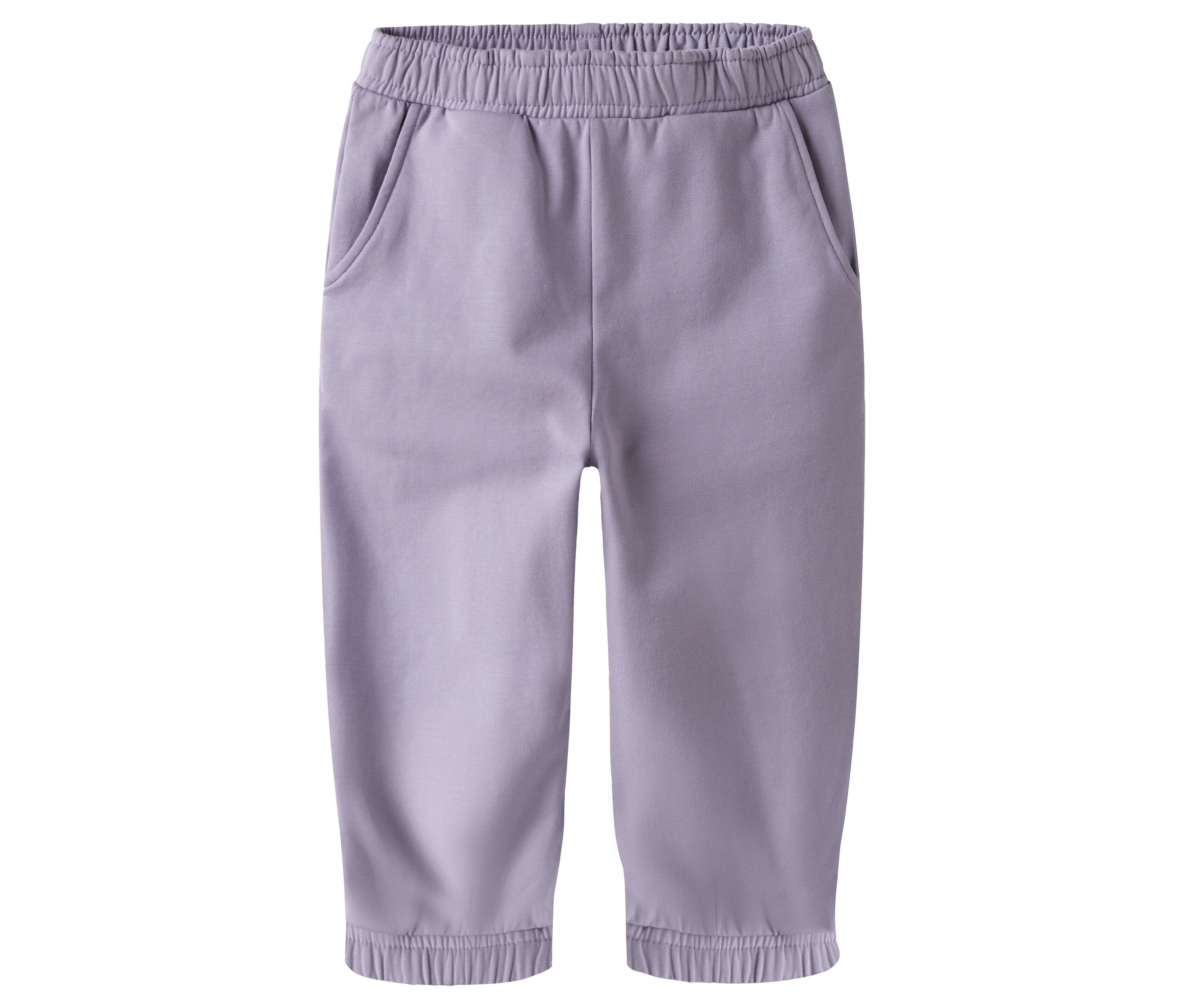 Eine lila NAME IT Sweathose liegt vor einem weißen Hintergrund.