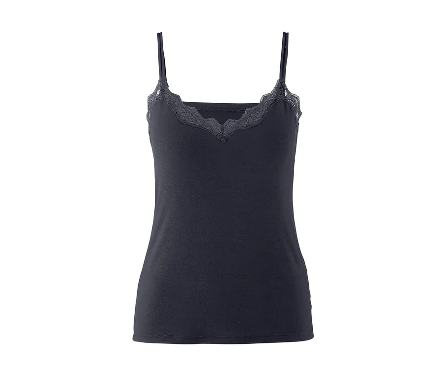 Schwarzes Hemdchen mit Spitze