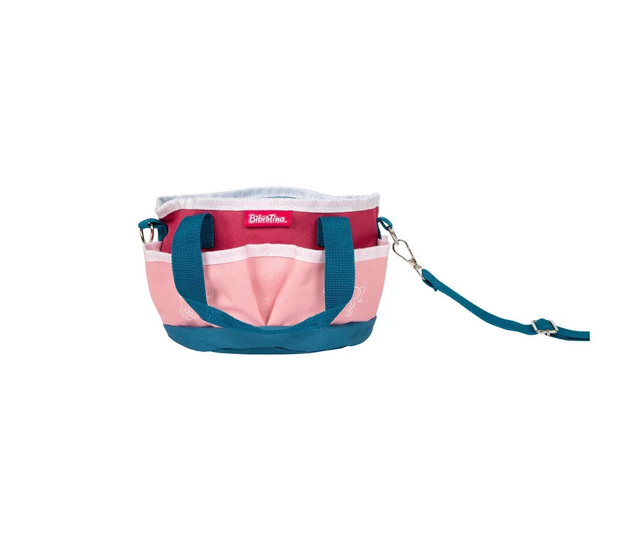 small foot Pferdepflege-Set »Bibi & Tina«: Eine pink-rote Tasche mit türkisen Henkeln und Schultergurt.