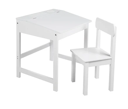 Weißer Schreibtisch mit Stuhl von Roba.